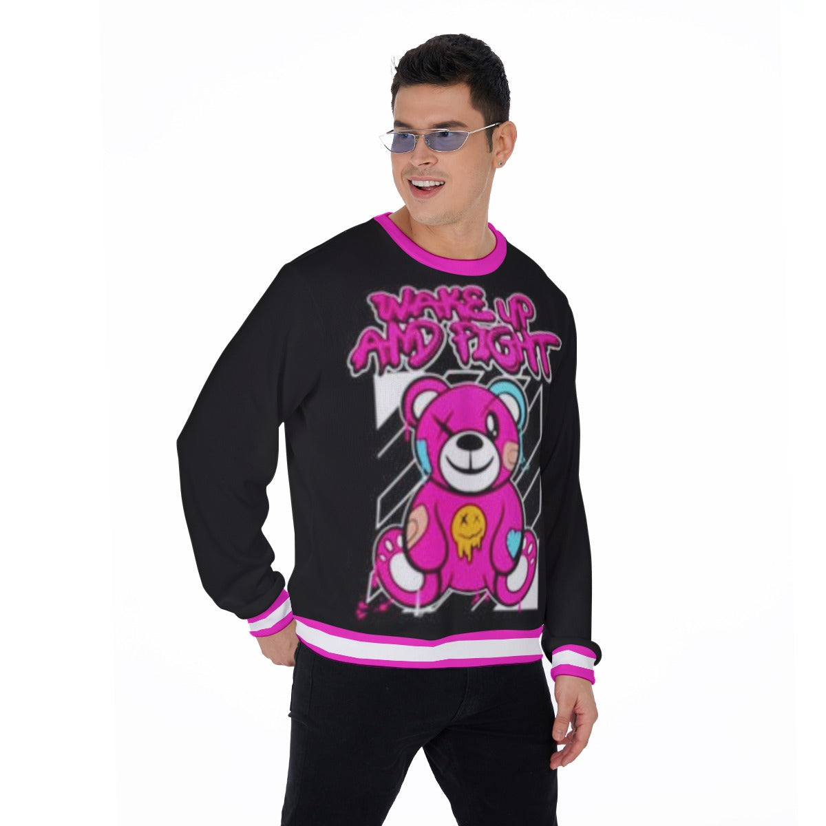 Wake Up And Fight Men's Thicken Sweater
