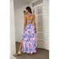 Women's Tropic Summer Vibes Tie Back Wrap Dress