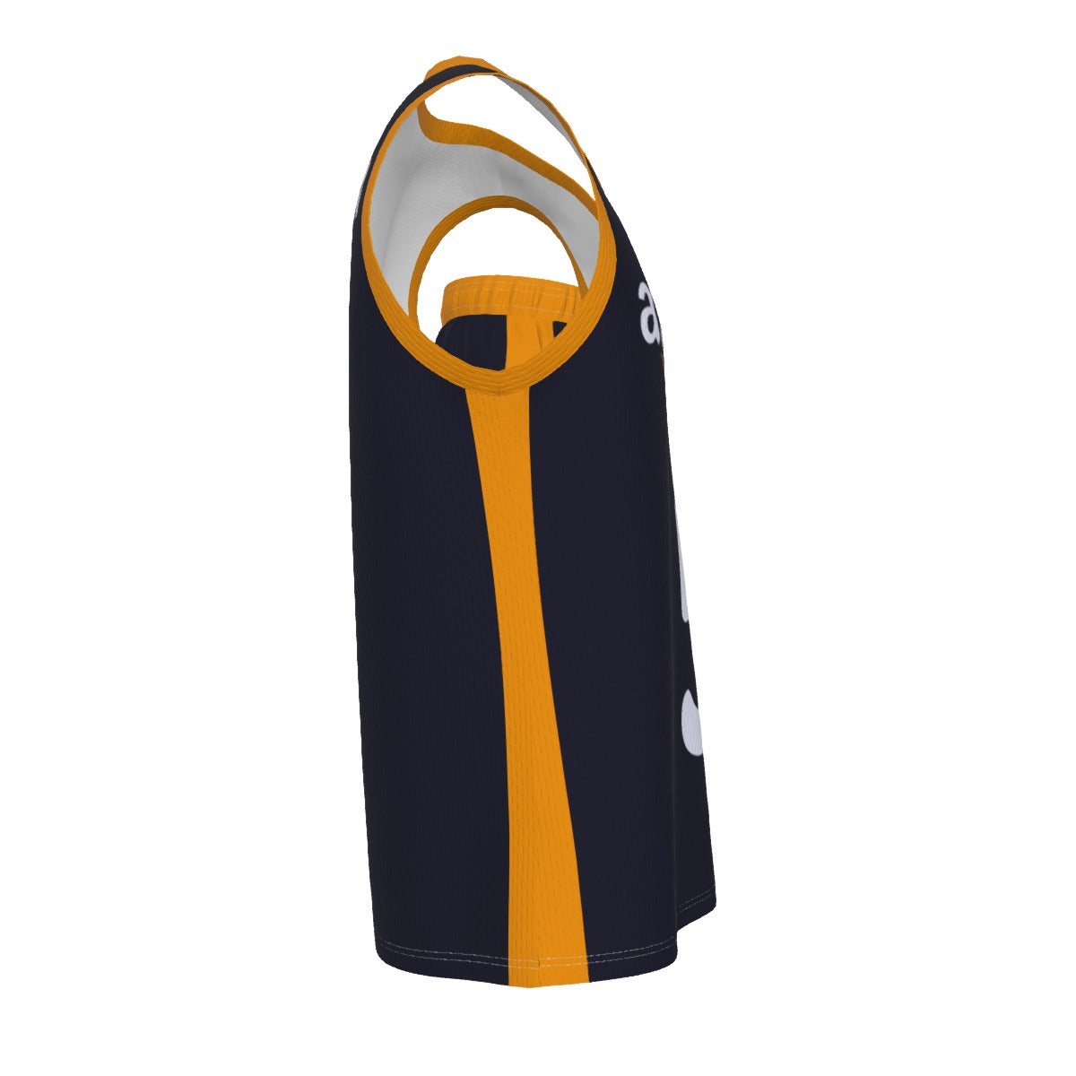 Navy Blue With Stripe Amazon V Neck Basketball Suit