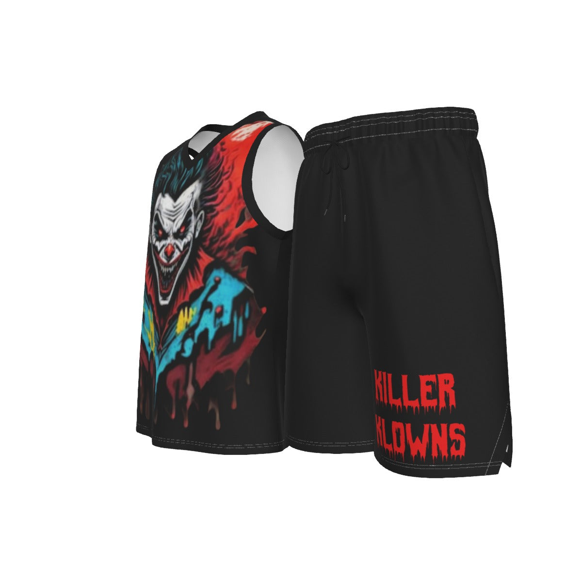 Killer Klowns Men's V Neck Basketball Suit