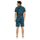 Men's Midnight Bloom Short Sleeve Shirt Set