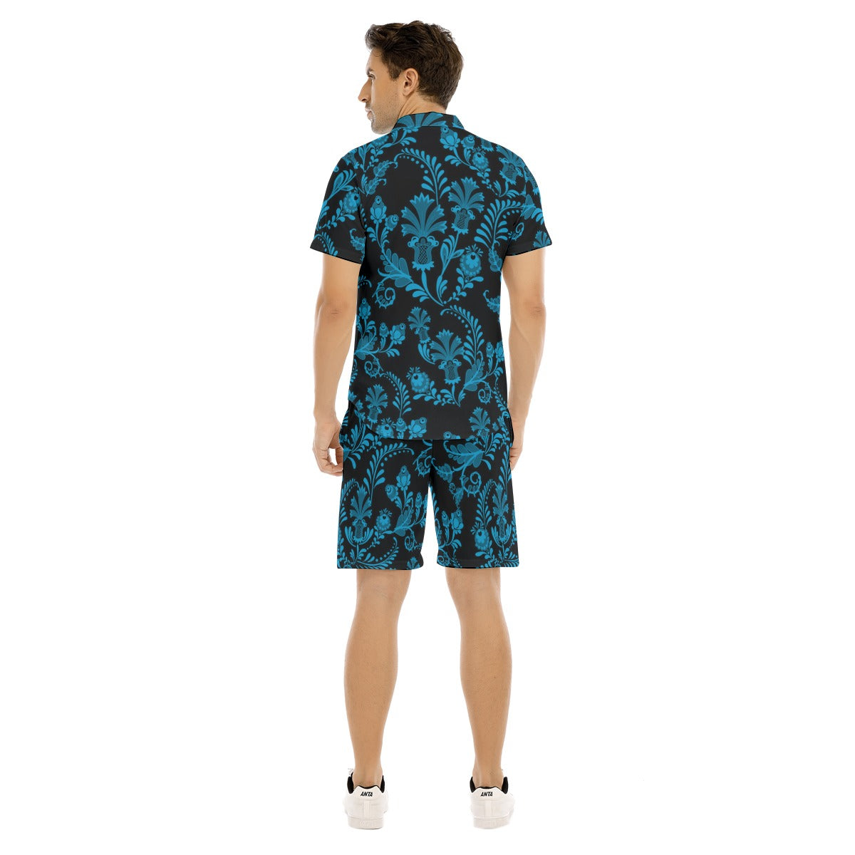 Men's Midnight Bloom Short Sleeve Shirt Set