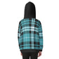 Kid's Plaid KMK Heavy Fleece Zip Up Hoodie
