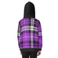 Kid's Plaid KMK Heavy Fleece Zip Up Hoodie