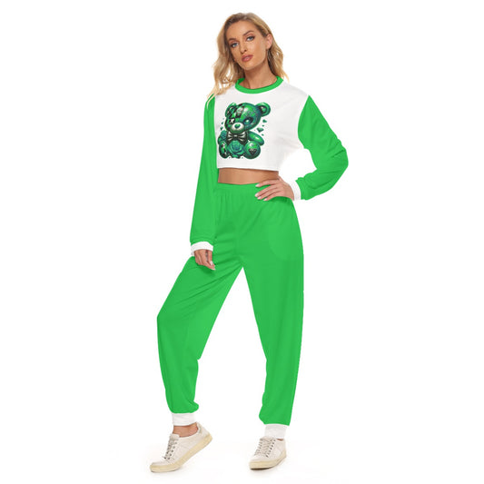 Women's My Cuteness Crop Sweatshirt Suit