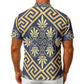 Men's Royal Tapestry Button Up