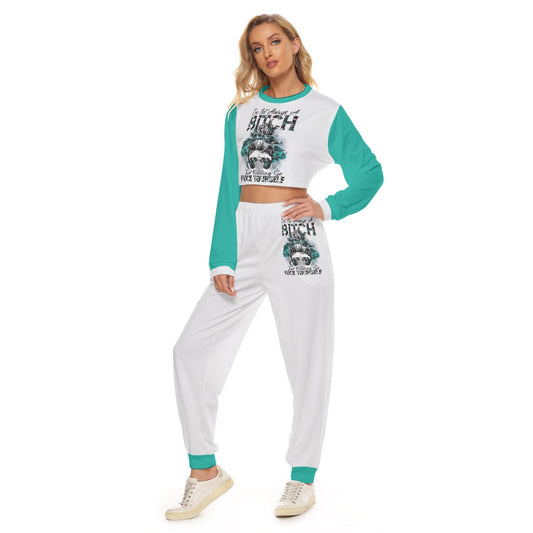 I'm Not Always A Bitch Women's Crop Sweatshirt Suit