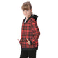 Kid's Plaid KMK Heavy Fleece Zip Up Hoodie