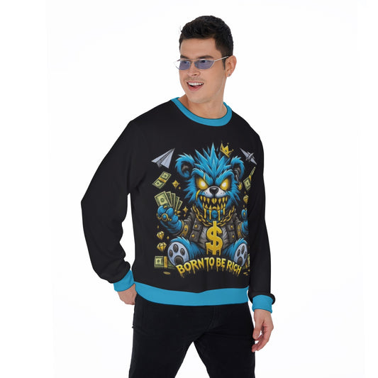 Men's Born To Be Rich Thicken Sweater