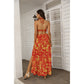 Women's Beach Vibes Tie Back Wrap Dress