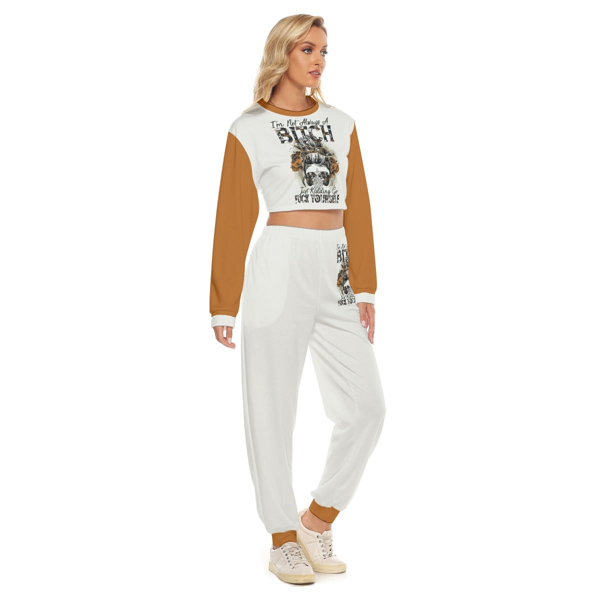 I'm Not Always A Bitch Women's Crop Sweatshirt Suit