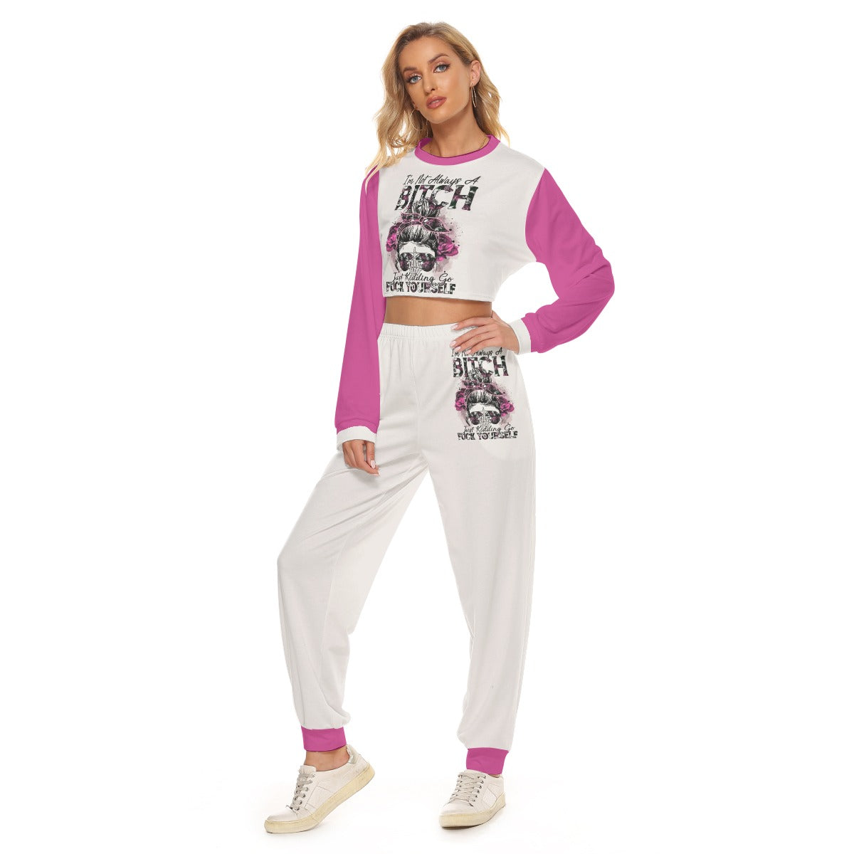 I'm Not Always A Bitch Women's Crop Sweatshirt Suit
