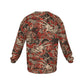 Vintage Japanese Men's Drop Shoulder Round Neck Long-Sleeved Sweatshirt