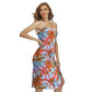 Tropic Summer Vibes Back Cross Cami Dress