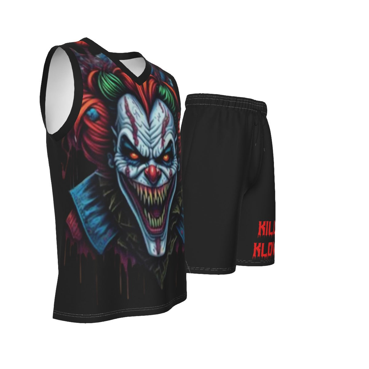 Killer Klowns Men's V Neck Basketball Suit