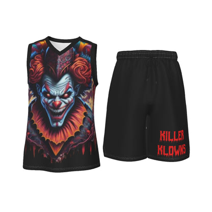 Killer Klowns Men's V Neck Basketball Suit