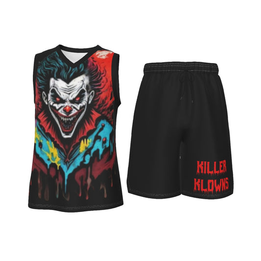 Killer Klowns Men's V Neck Basketball Suit