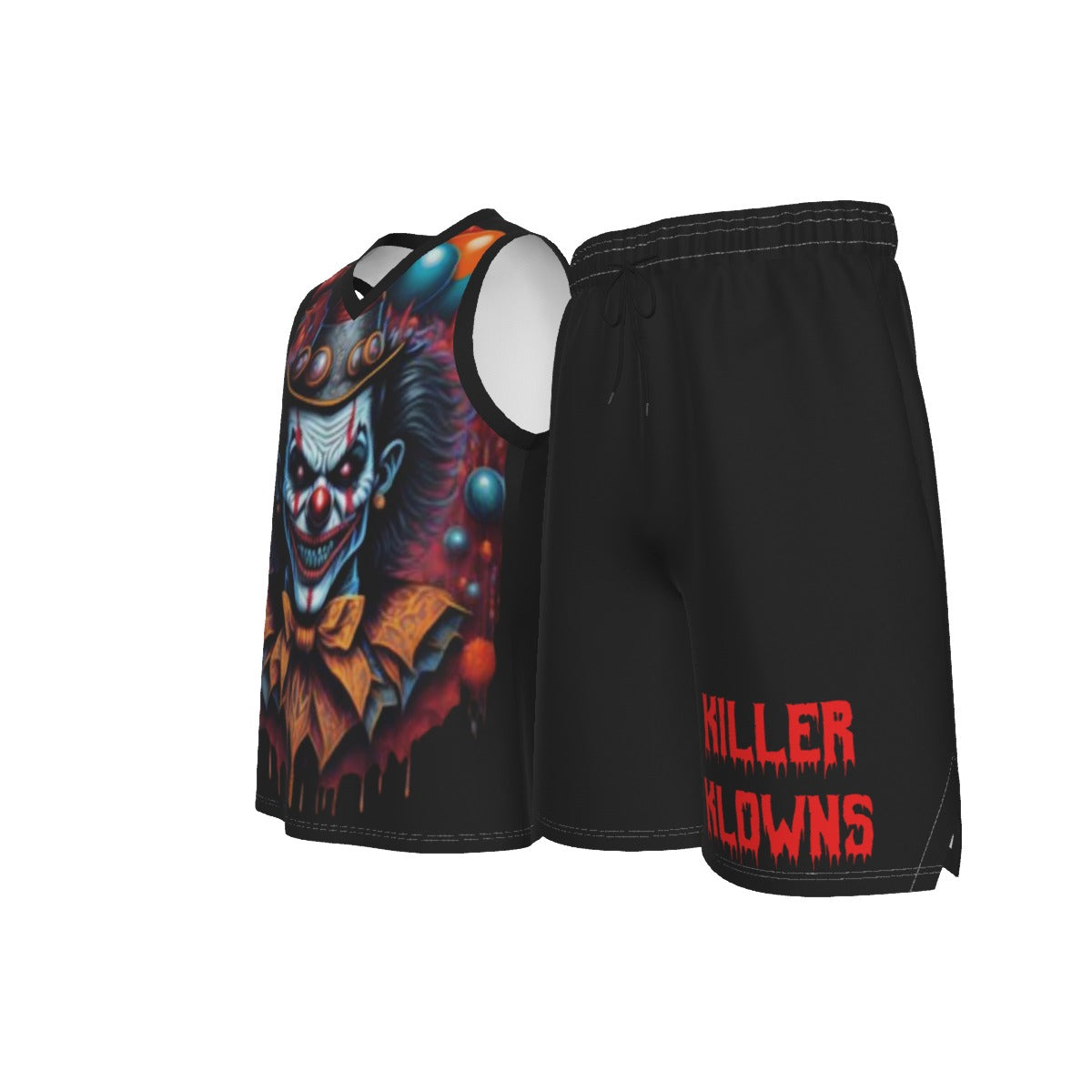 Killer Klowns Men's V Neck Basketball Suit