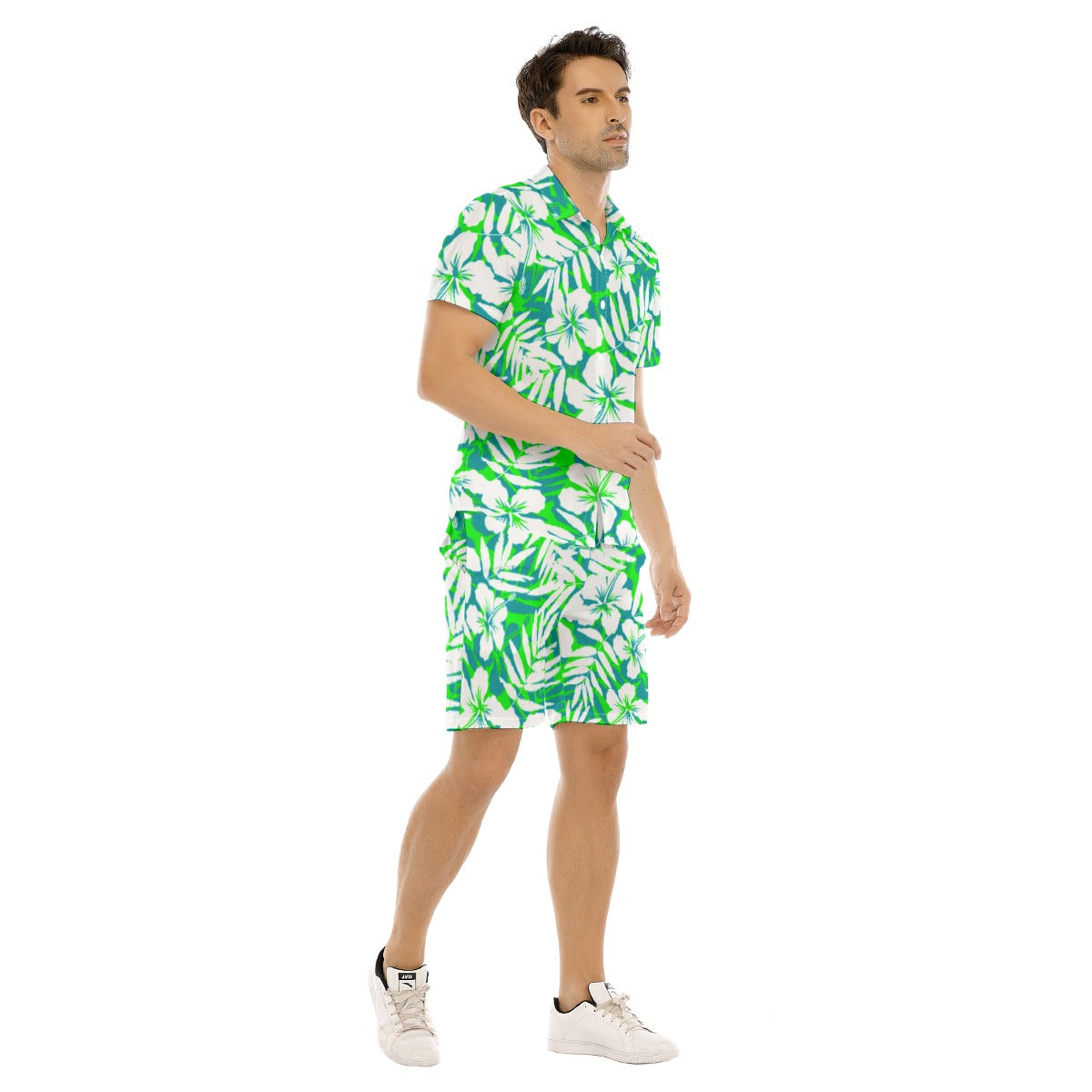 Men's Beach Vibes Short Sleeve Shirt Set