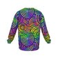 Bright Geometric Men's Drop Shoulder Round Neck Long-Sleeved Sweatshirt