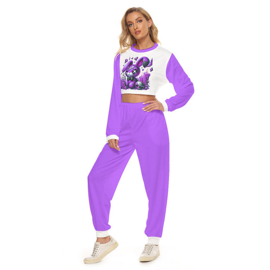 Women's My Cuteness Crop Sweatshirt Suit