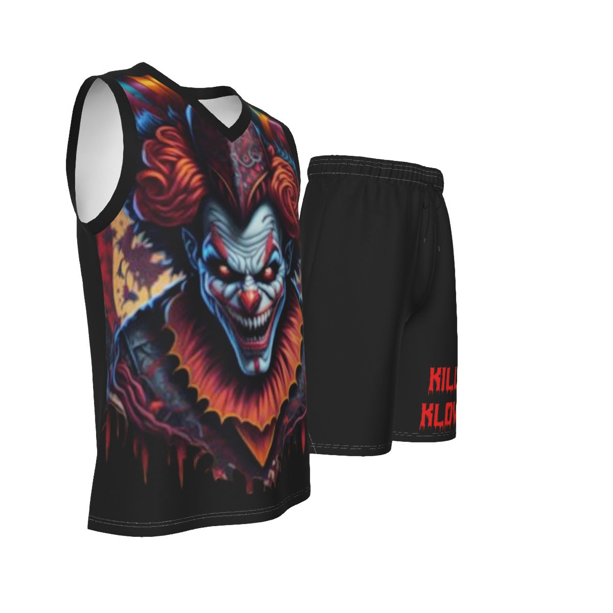 Killer Klowns Men's V Neck Basketball Suit