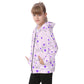 Kid's Queen Of Hearts Heavy Fleece Zip Up Hoodie