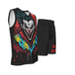 Killer Klowns Men's V Neck Basketball Suit