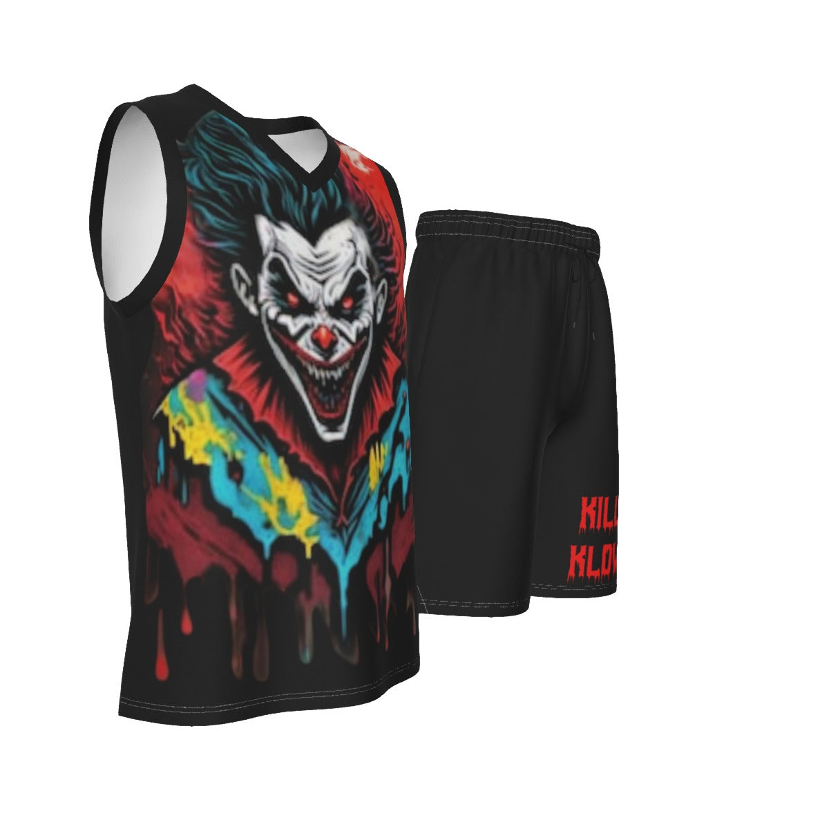 Killer Klowns Men's V Neck Basketball Suit