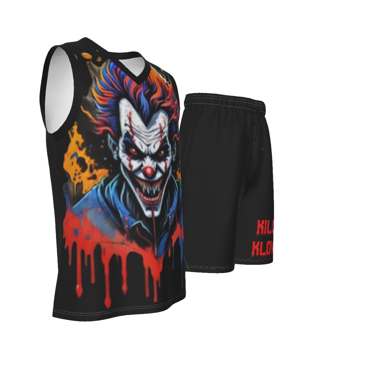 Killer Klowns Men's V Neck Basketball Suit