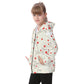 Kid's Queen Of Hearts Heavy Fleece Zip Up Hoodie