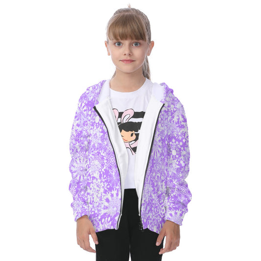 Kid's Winter Wonderland Heavy Fleece Zip Up Hoodie
