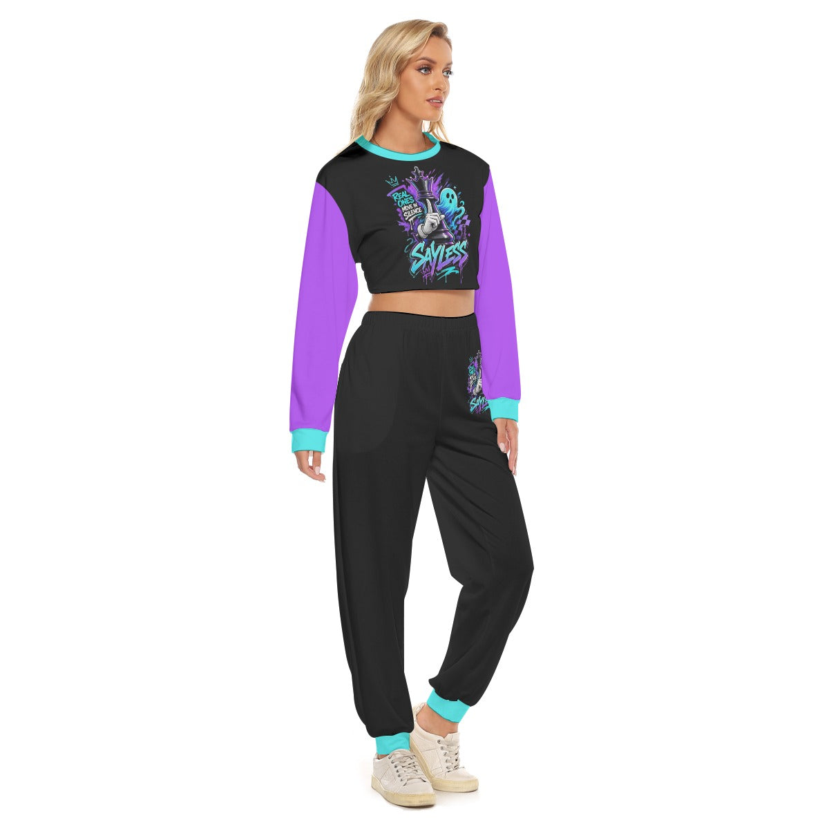 Women's Sayless Crop Sweatshirt Suit