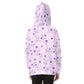 Kid's Queen Of Hearts Heavy Fleece Zip Up Hoodie