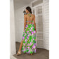 Women's Tropic Summer Vibes Tie Back Wrap Dress