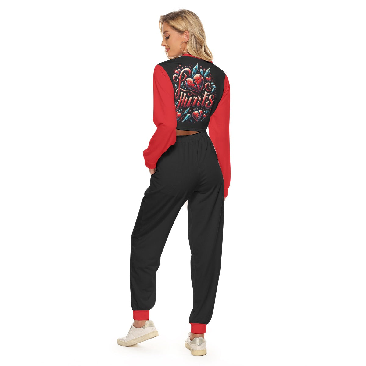 Love Hurts Women's Crop Sweatshirt Suit