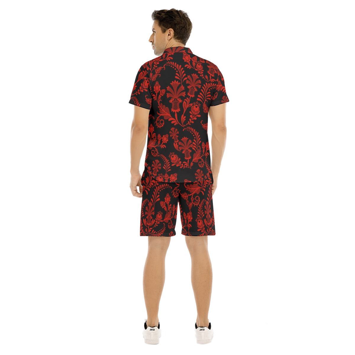 Men's Midnight Bloom Short Sleeve Shirt Set