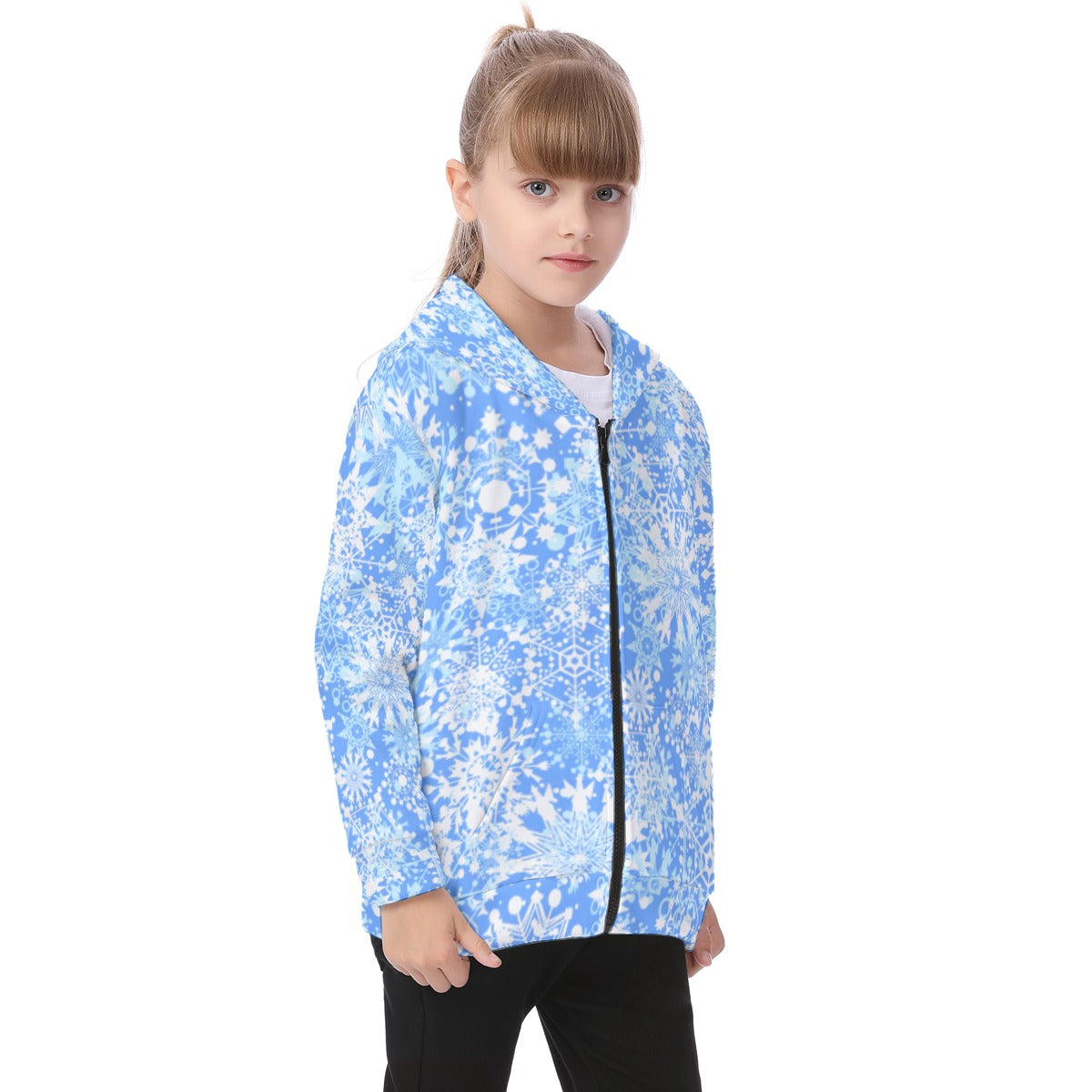 Kid's Winter Wonderland Heavy Fleece Zip Up Hoodie
