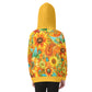 Kid's Sunflower Garden Heavy Fleece Zip Up Hoodie
