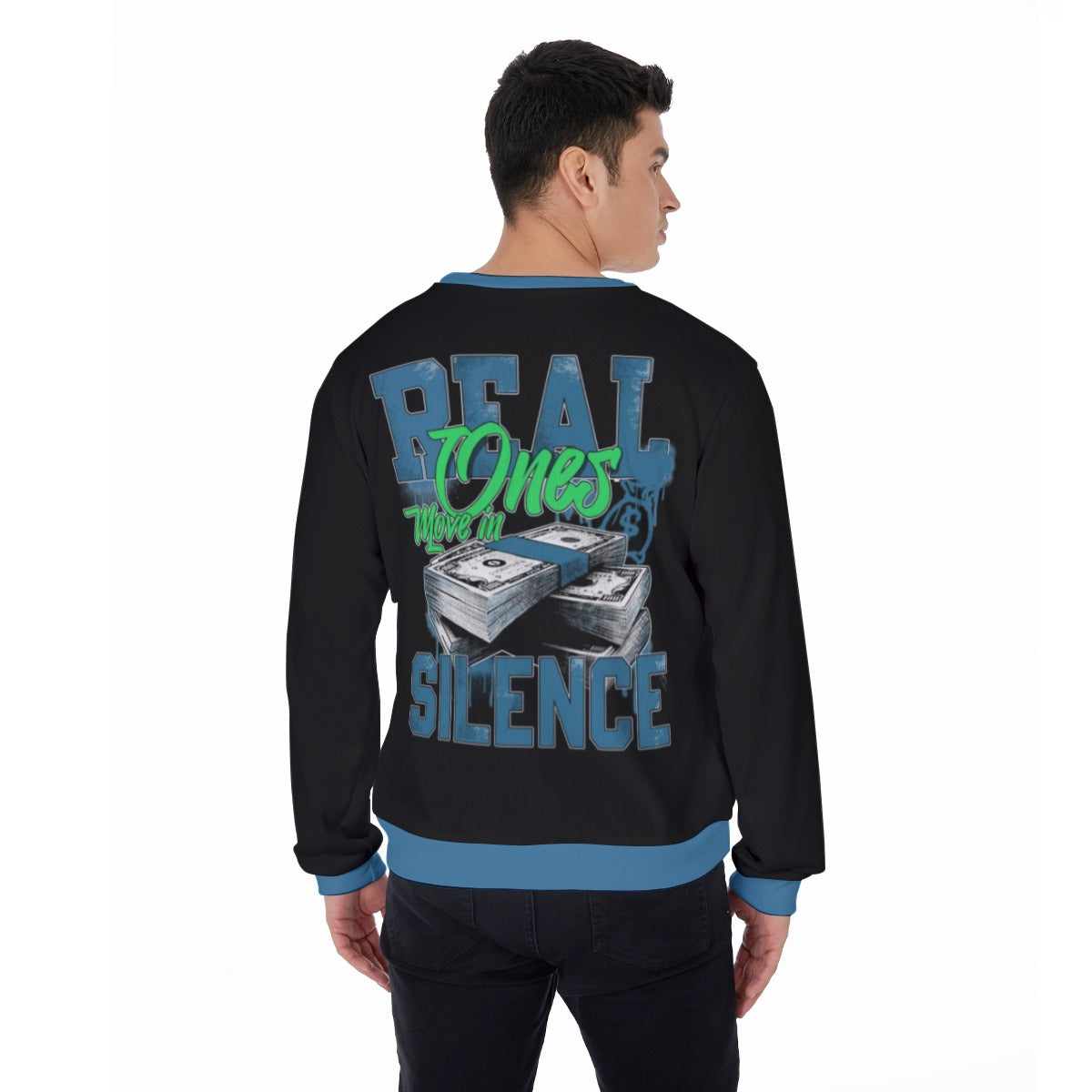 Real Ones Move In Silence Men's Thicken Sweater