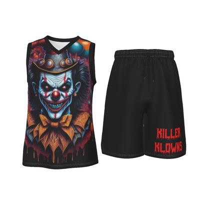 Killer Klowns Men's V Neck Basketball Suit