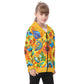 Kid's Sunflower Garden Heavy Fleece Zip Up Hoodie