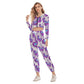 Women's Spring Time Vibes Crop Hoodie Sports Set