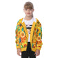 Kid's Sunflower Garden Heavy Fleece Zip Up Hoodie
