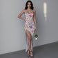 Women's Beatiful Garden Long Dress With Slit