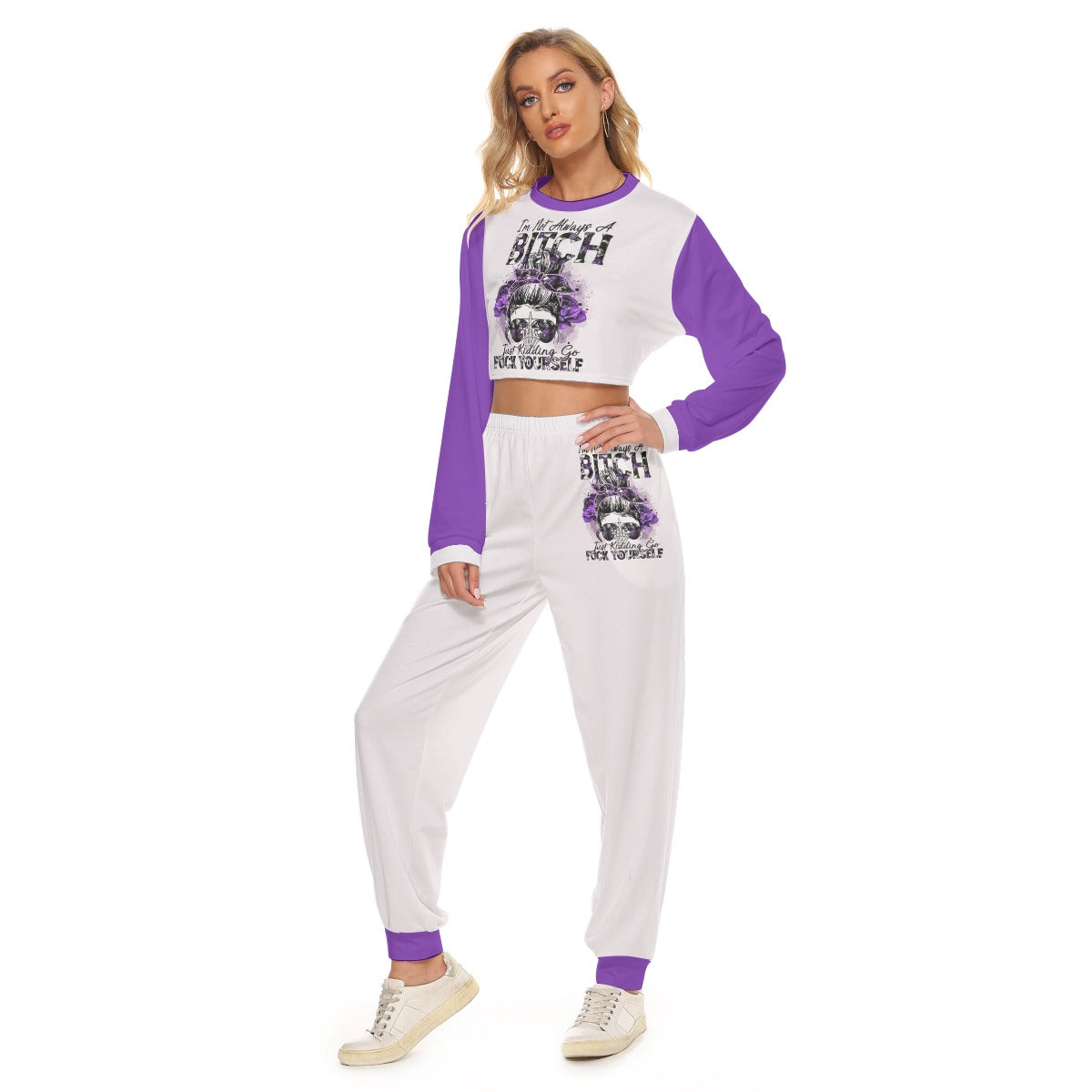 I'm Not Always A Bitch Women's Crop Sweatshirt Suit