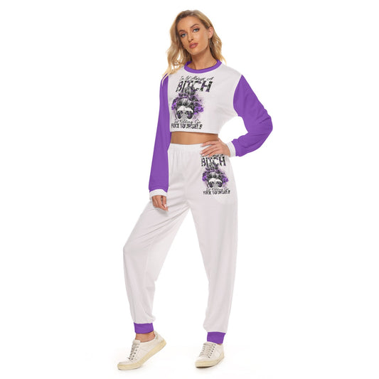 I'm Not Always A Bitch Women's Crop Sweatshirt Suit