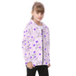 Kid's Queen Of Hearts Heavy Fleece Zip Up Hoodie