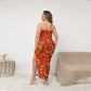 Women's Beach Vibes Oblique-Shoulder Exposure Dress With Side Split (Plus Size)