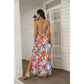 Women's Tropic Summer Vibes Tie Back Wrap Dress
